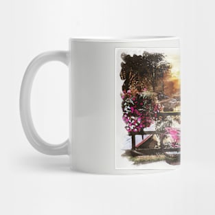 AMSTERDAM, Netherlands Watercolor Landscape Fine Art Mug